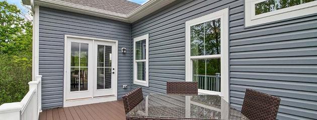 Modern double-pane glass windows in a residential home