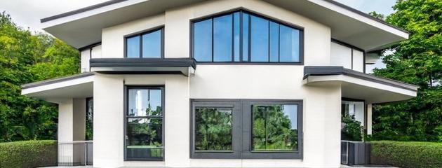 Modern eco-friendly vinyl windows installed in a Canadian home