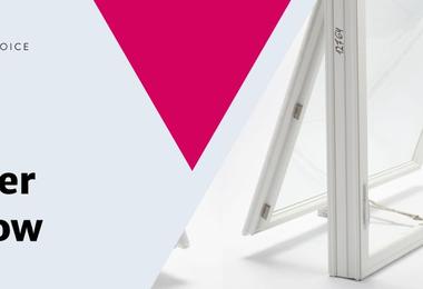 Hopper window design with inward tilt for basements in Canada