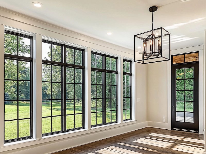 black window Rustic and Farmhouse