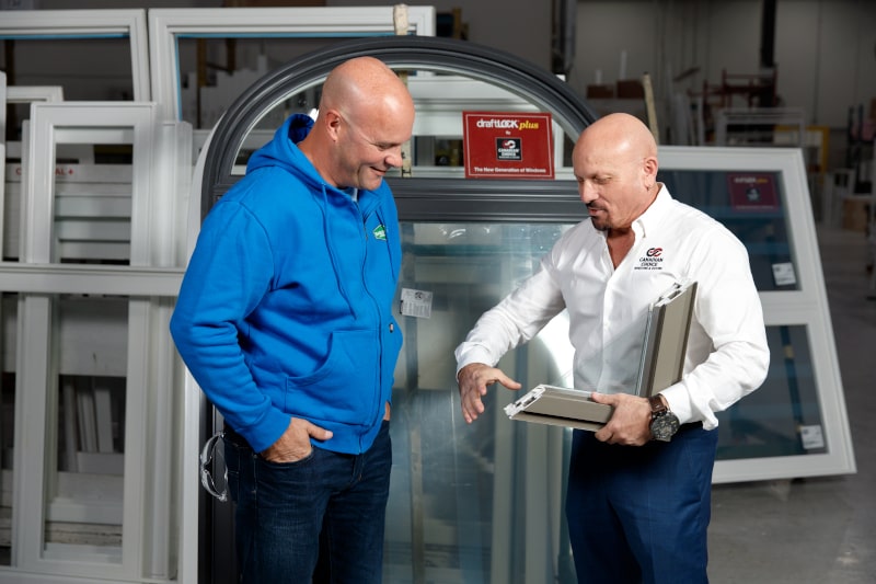 Sustainable plastic and recycled window materials highlighting energy efficiency and environmental benefits.