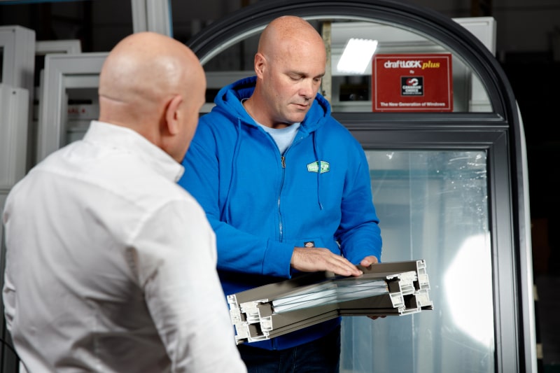 modern triple-pane energy-efficient window.