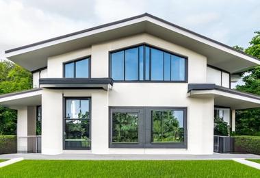 Modern eco-friendly vinyl windows installed in a Canadian home
