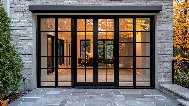 french door minimalist design