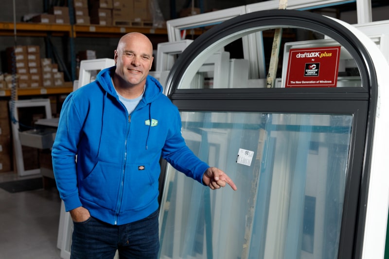 Low-E window on a cold Canadian winter 