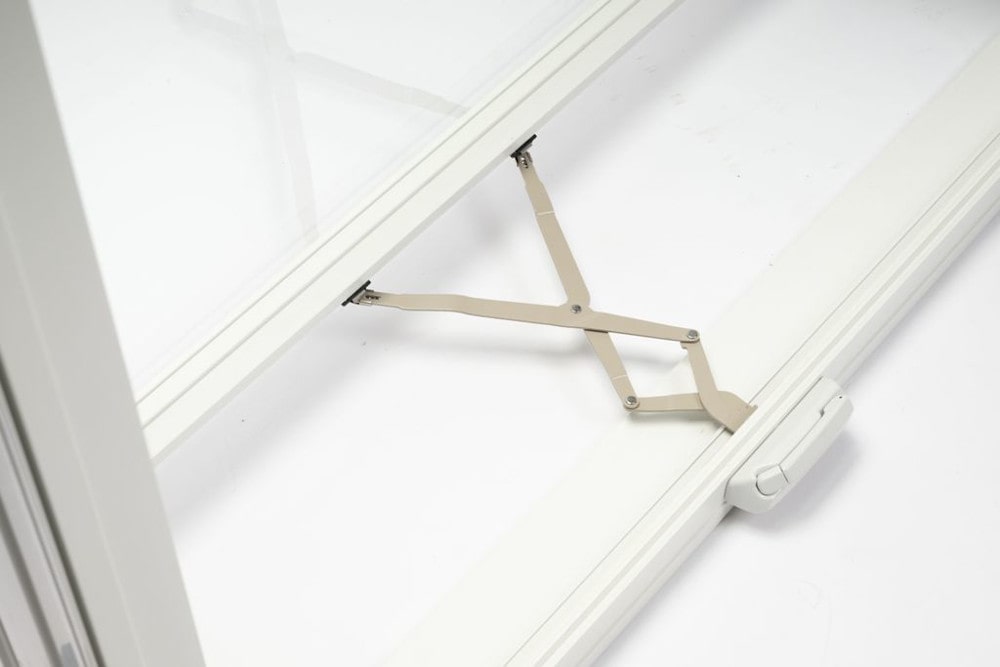 Tilt-turn hopper window with dual function for modern homes