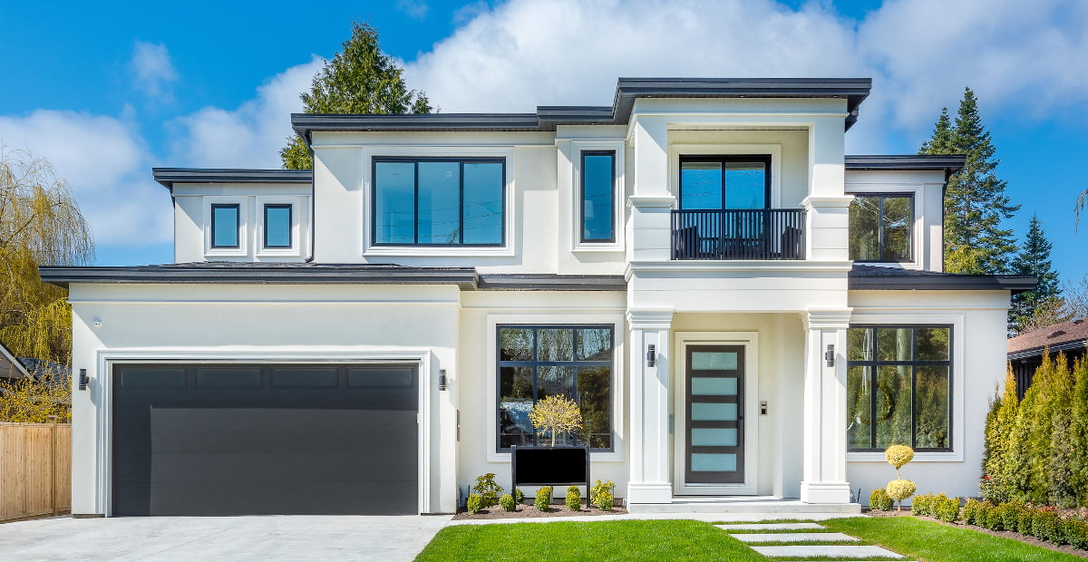 Energy-efficient vinyl windows in a residential home in St. Thomas